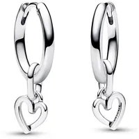 Pandora Paar Creolen Silber-Freihändiges silberfarben