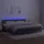 vidaXL Boxspringbett mit Matratze & LED Dunkelgrau 200x200 cm Samt