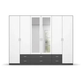 Rauch Kleiderschrank GAMMA 271 x 210 x 54 cm Grau