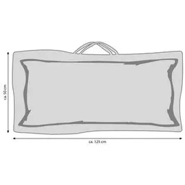 Dehner Abdeckung für Auflagen oder Kissen 125 x 50 x 32 cm Grau