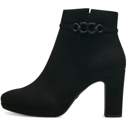 High-Heel-Stiefelette, mit dezenter Schmuckapplikation, Gr. 41, schwarz, , 78588722-41