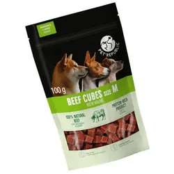 PetRepublic Rindfleischwürfel Leckerli für Hunde 100g M