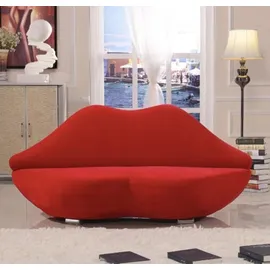aea Lippen Sofa 2 Sitzer Polster Samt Modern Relax Sitz Luxus Möbel Couch Möbel Neu