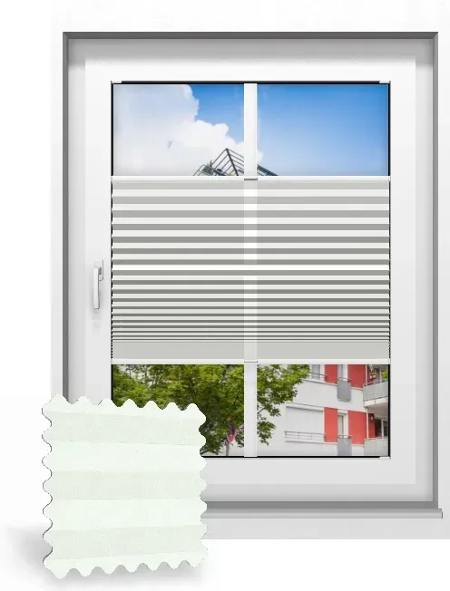 Plissee nach Maß, Reinweiß 145010, 50 x 70 cm, Plissee individuell maßangefertigt