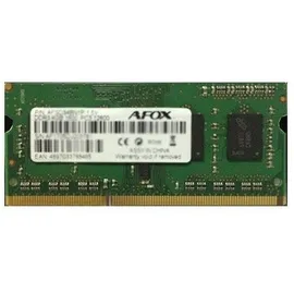 AFOX AFSD38AK1P 8GB, 1x8GB DDR3 1600MHz SO-DIMM