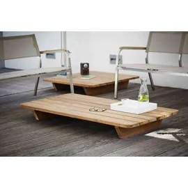 jan kurtz Newport Beige Teakholz 140 x 70 x 16 cm