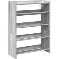 VidaXL Schuhregal Grau Sonoma 60x25x81 cm Holzwerkstoff