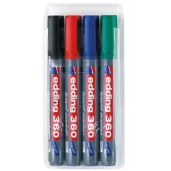 edding Whiteboardmarker Rundsp. 1,5-3mm 4 Farben