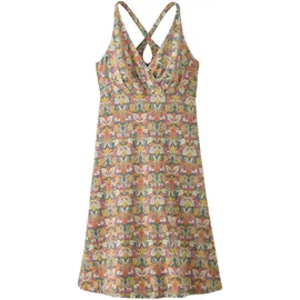 Patagonia Kleid Beige Butterfly Geo M