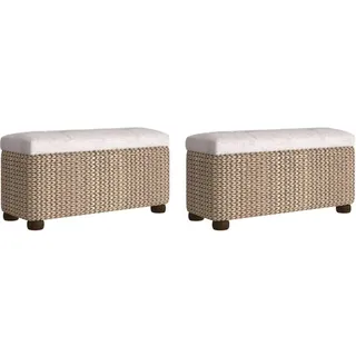 vidaXL Truhenbank Grau 69 cm