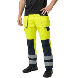 Mascot Almas Handwerkerhose, hi-vis gelb/marine 90C45