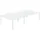 Paperflow easyDesk Doppelschreibtisch weiß rechteckig, 4-Fuß-Gestell weiß 280,0 x 166,0 cm