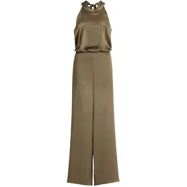 Vera Mont Regular Fit Jumpsuit mit Strukturmuster, Oliv, 36,