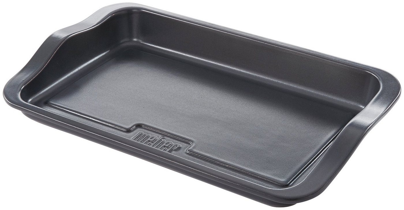 Produktbild Weber Grillplattenaufsatz BBQ Keramik-Grillplatte, Keramik, 42,5 x 24,5 cm schwarz