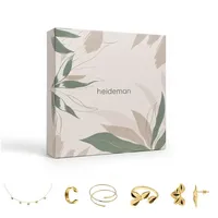 Heideman Schmuck-Adventskalender Summerbox Paris silberfarben, Schmuckset mehrteilig Schmuck für Frauen - 5 Schmuckstücke goldfarben|silberfarben