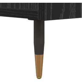 vidaXL Sideboard 40 x 70 x 35 cm Schwarz / Eichen-Optik
