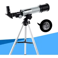 Tragbar für Kinder, 50-mm-Refraktor mit 40-Zoll-Stativ, ideal für Kinder, um den Weltraum, den Mond und die Sterne zu erkunden