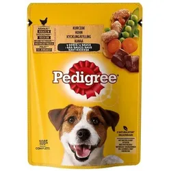 PEDIGREE Adult Beutel 100g - Nassfutter für Hunde mit Huhn und Gemüse in Sauce