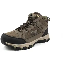 SKECHERS Selmen Melano Trekking Shoes, Chocolate Leather W/Mesh, 45