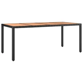 vidaXL Garten-Bistro-Set 7-tlg. Schwarz