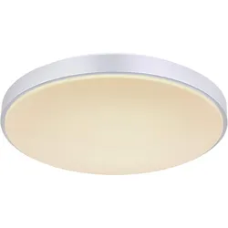LED-Deckenleuchte Sonny in Silberfarben max. 18 Watt Deckenlampe