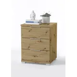 Pol-Power Nachttisch NAKO, B 46 cm - Artisan Eiche Dekor - 3 Schubladen