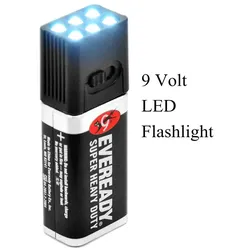 Blocklite 9 Volt LED-Taschenlampe, Campinglampe, kompakte Größe, ultrahell
