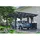 SKANHOLZ Carport Odenwald 4,28 x 5,41 m grau inkl. Pfostenanker