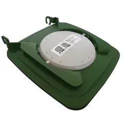 Biologic Clip-Filterdeckel für Mülltonne, Bio-Deckel gegen Maden und Gestank aus der Bio- bzw. Speiserestetonne, für 120 Liter Tonne