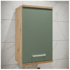 alasans Wandhängender Badezimmerschrank, VENOM grün/Artisan-Eiche - Grün/Braun