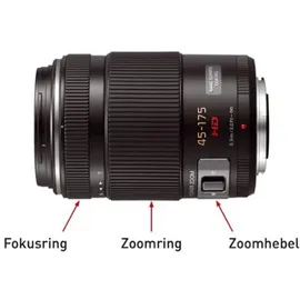 Panasonic Lumix G X Vario PZ 45-175 mm F4,0-5,6 ASPH. O.I.S schwarz