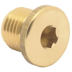 ELMAG Blindstopfen, Messing - Außengewinde 3/8",Ausführung: Außengewinde 1/4"Material: MessingGewindegröße(mm): 13