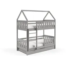 masseno Etagenbett ELENA 80 x 190 cm Kiefer hellgrau