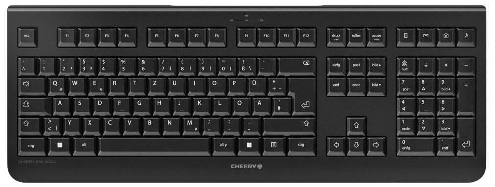 Cherry Tastatur kabellos JK-3000DE-2 schwarz