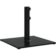 vidaXL Schirmständer Stahl 17 kg Quadratisch Schwarz
