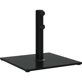 vidaXL Schirmständer Stahl 17 kg Quadratisch Schwarz