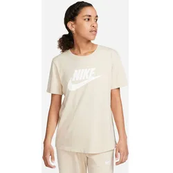 NIKE Damen Shirt W NSW TEE ESSNTL ICN FTRA, SANDDRIFT/WHITE, M