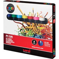 uni-ball POSCA PC-5M Grundfarben 8er Set