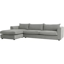 LeGer Home by Lena Gercke Eckcouch Cord/Chenille 2-Sitzer Grau