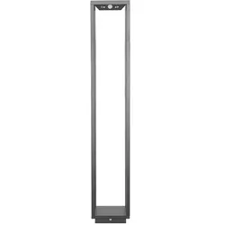 Solar-Hauslaterne, dunkelgraue LED, 100 cm, 2,2 W, batteriebetrieben, IP54, Zafferano