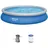 Aufstellpool ⌀ 457 x 84 cm Blau inkl. Filterpumpe