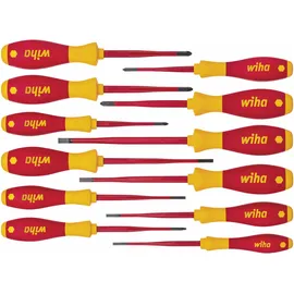 Wiha Schraubendreher-Set 41003 12-teilig rot/gelb