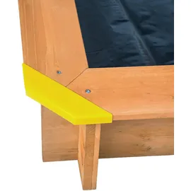 Tectake Holzsandkasten mit Dach blau