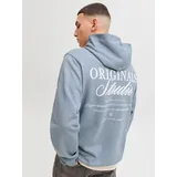 JACK & JONES Hoodie mit Print Grau 62
