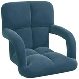 vidaXL Bodenstuhl Samt Blau