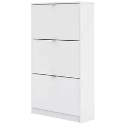 Shane Schuhschrank 3 Klapptüren 2R  weiss.