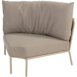 4Seasons Comino organic XL-Ecke, mit 2 Kissen - Latte