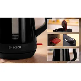 Bosch TWK1M123 1,7 l Schwarz