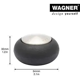Wagner WAGNER® design yourself EH 5176 Türstopper Zinkdruckguss, Kautschuk Ø 5,4 cm