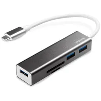 Logilink USB-C Hub 3-Port mit Card Reader Anthrazit